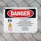 Signmission Emergency Generator Danger High, 10 in W x Rectangle, Plastic OS-2PACK-DS-P-710-L-2204 - alternate 6